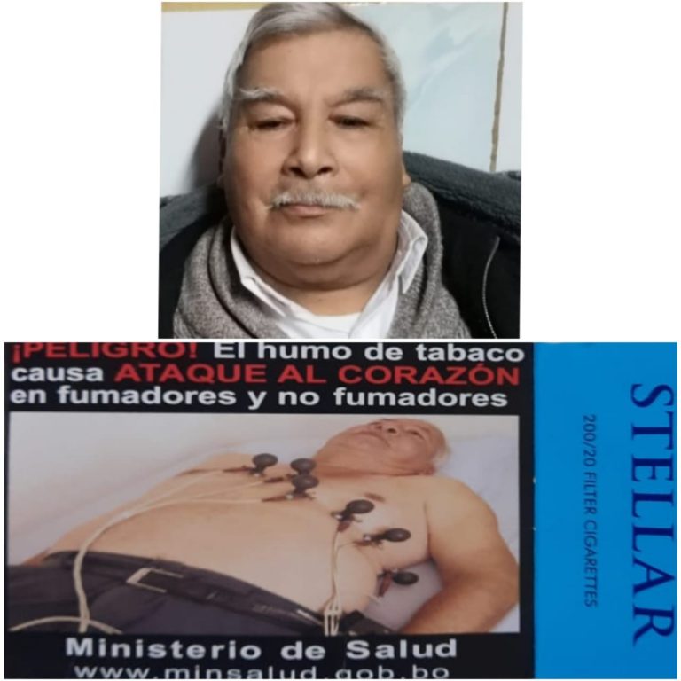 Familia osornina denuncia que Bolivia una foto de su difunto padre en campaña contra el tabaco