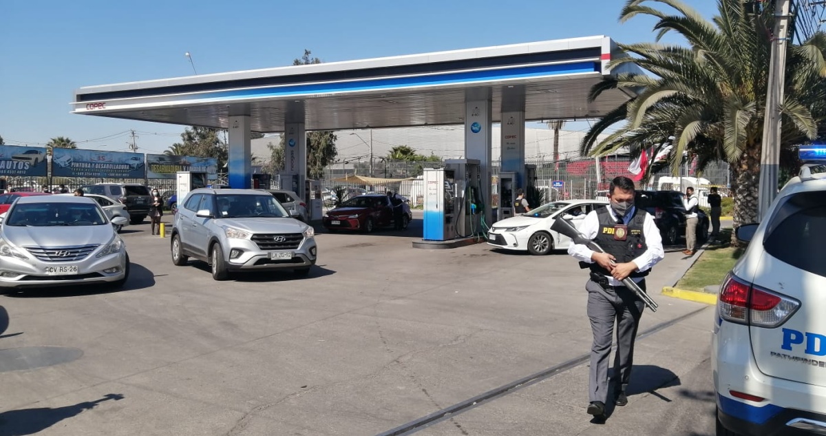 Delincuente murió baleado por funcionarios PDI tras asalto en servicentro de Puente Alto