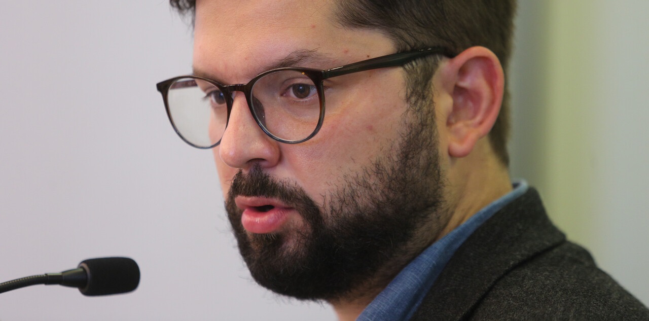 El candidato Gabriel Boric.