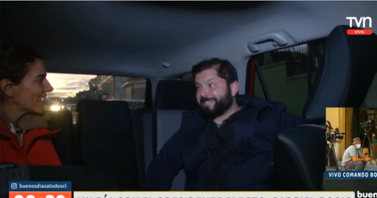 Gabriel Boric con María Luisa Godoy