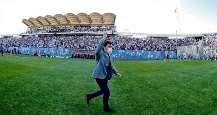 Gustavo Quinteros en el Monumental
