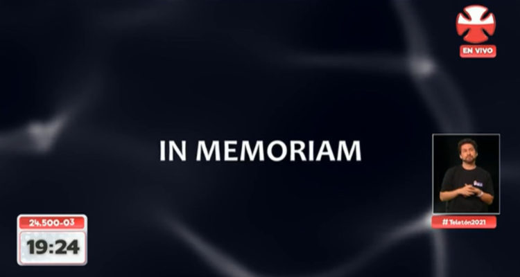 Homenaje de Teletón a los artistas fallecidos