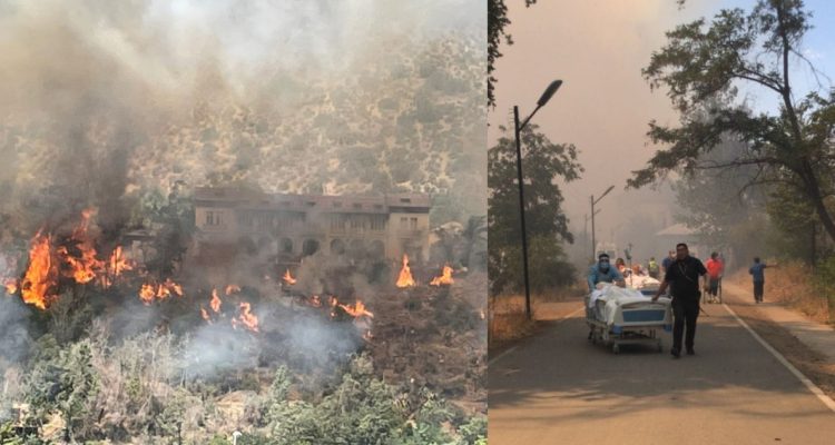 Incendio en San José de Maipo