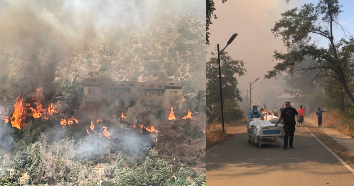 Incendio en San José de Maipo