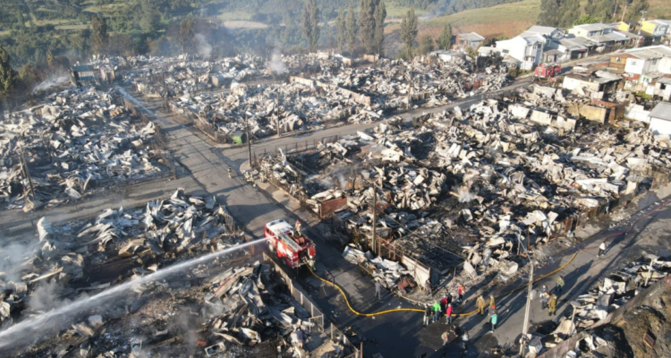 Incendio en Castro.