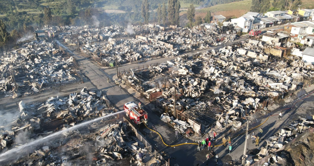 Incendio en Castro.