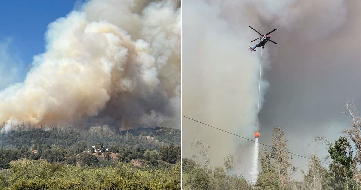 Incendio forestal Requínoa Machalí