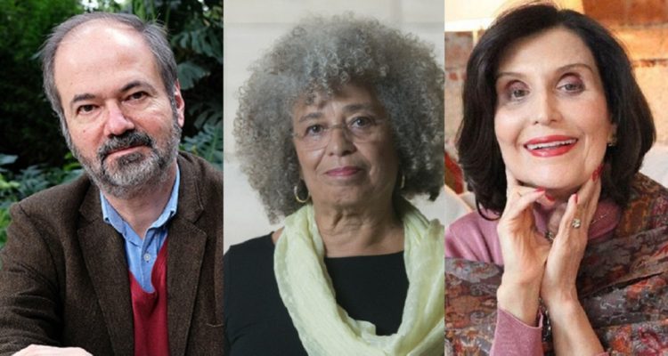 Juan Villoro (El Cultural), Angela Davis (CCCD), Ángeles Mastretta (La Nación)