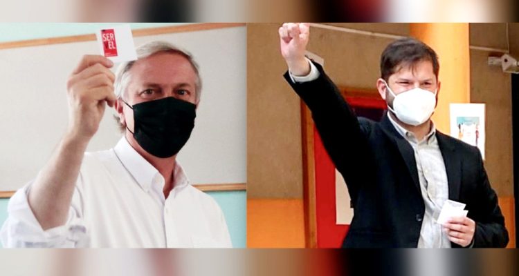 De camisa blanca y casi al mismo tiempo: Kast y Boric emiten su voto en Paine y Punta Arenas