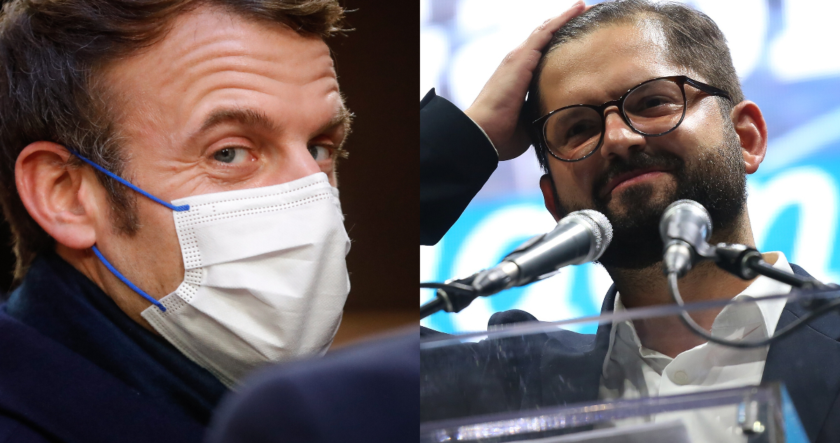 Macron saluda a Boric tras triunfo en balotaje: “Mis mejores deseos para su mandato en Chile”