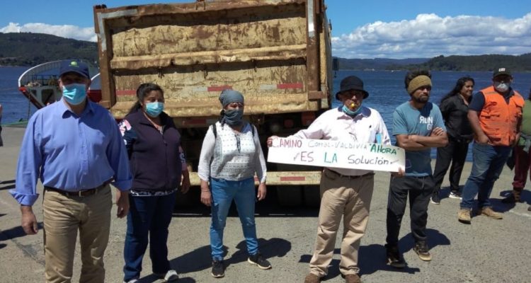 manifestación por conectividad en Corral
