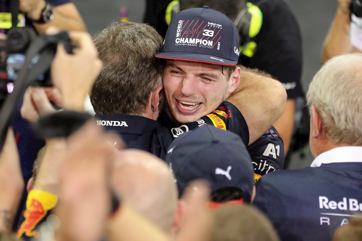 Max Verstappen tras ser campeón de F1.