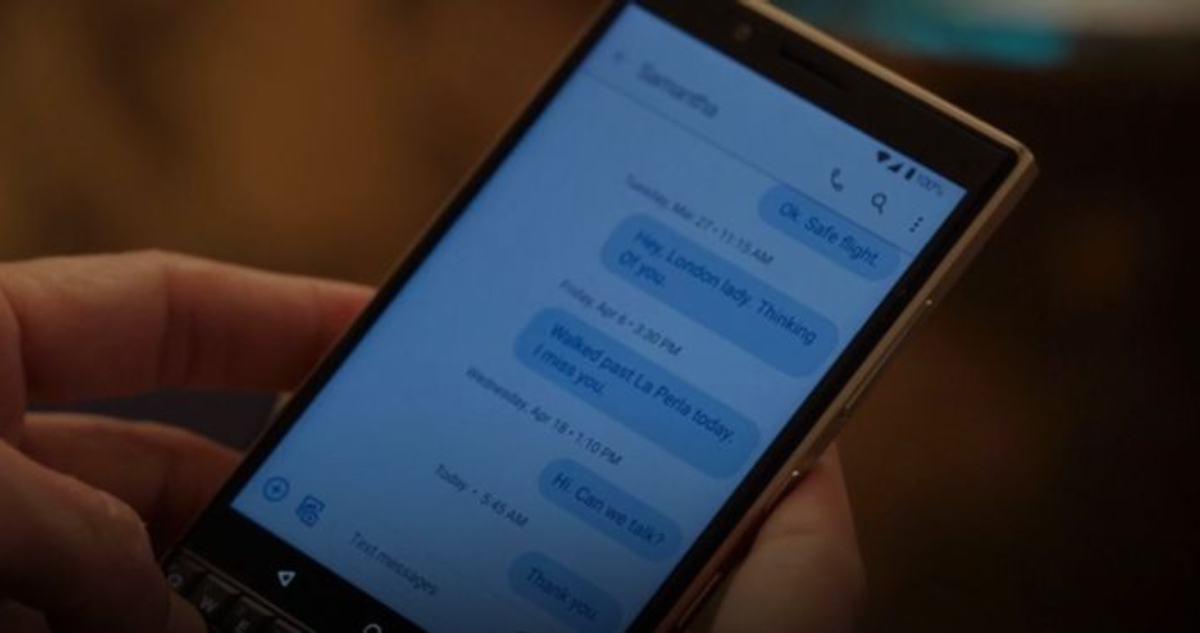 Mensaje de Carrie a Samantha en And Just Like That