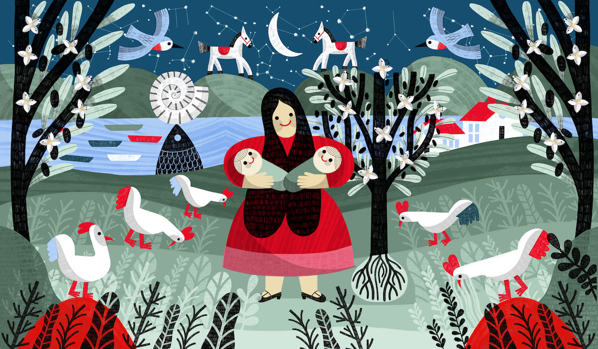 ilustracion mi niño arrurru paloma valdivia