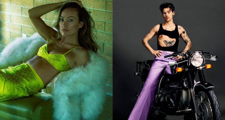 La actriz y directora Olivia Wilde. A su lado, el cantante británico Harry Styles.