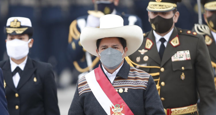 Presidente de Perú Pedro Castillo registra un 60% de desaprobación de los peruanos.