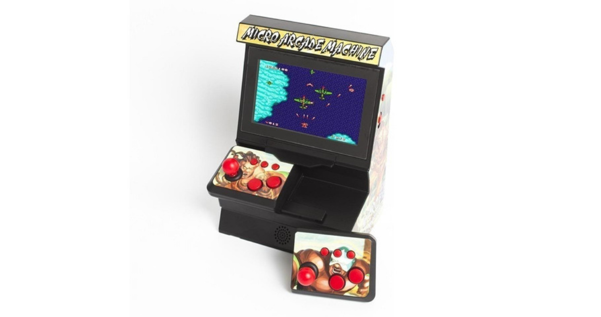 mini arcade con juegos recargados