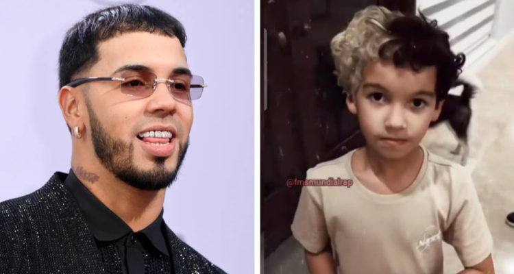 Anuel AA y su hijo