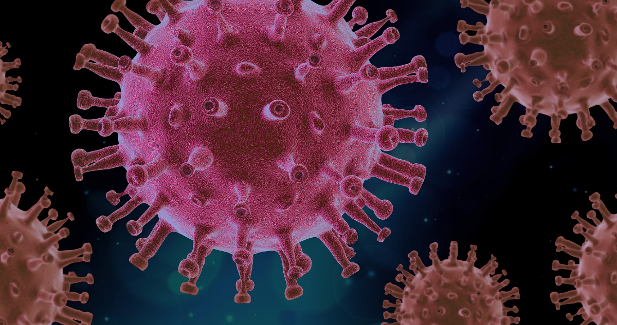 Una imagen computarizada de cómo se ve el virus que provoca el Covid-19.
