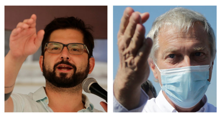 Gabriel Boric y José Antonio Kast