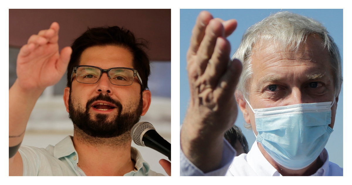 Gabriel Boric y José Antonio Kast