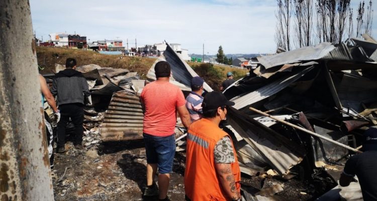 Remoción de escombros en Castro