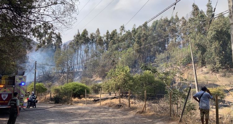 El incendio en San Bernardo