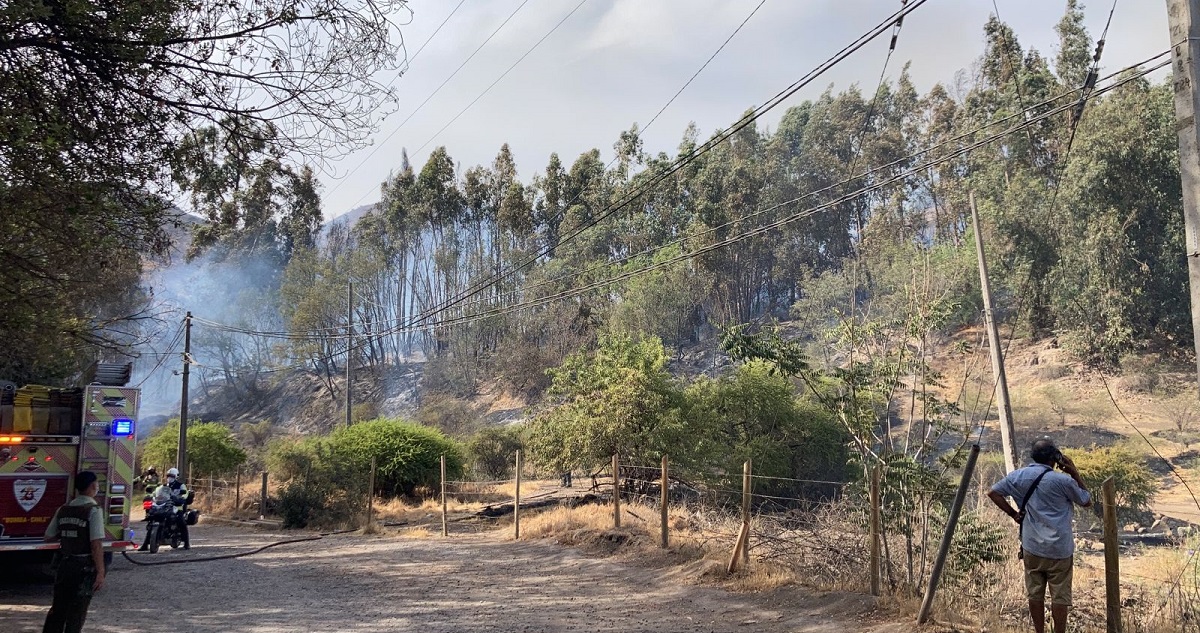 El incendio en San Bernardo