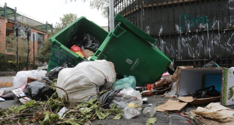 Basura en Santiago