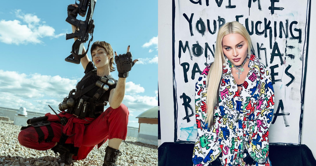 La actriz Úrsula Corberó y la cantante Madonna.