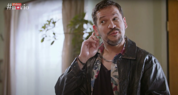 El actor bajo su papel de José Gregorio en Pobre Novio.