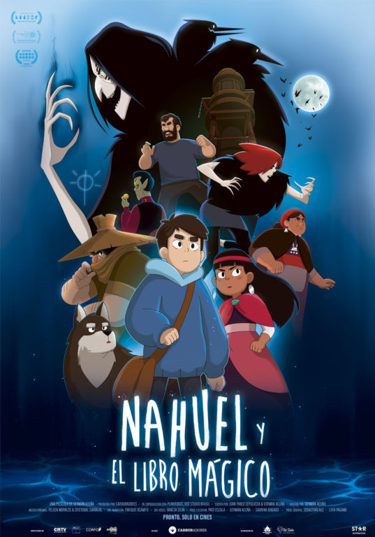 afiche de película "Nahuel y el Libro mágico"