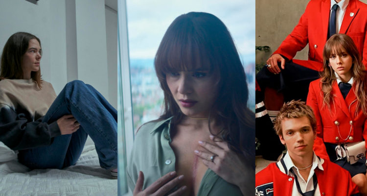 En la imagen se ven tres novelas y series que tendrán nuevos estrenos en Netflix este 2022.