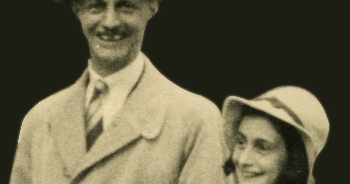 Ana Frank y su padre Otto Frank, antes de ser capturados por los nazis en Ámsterdam.