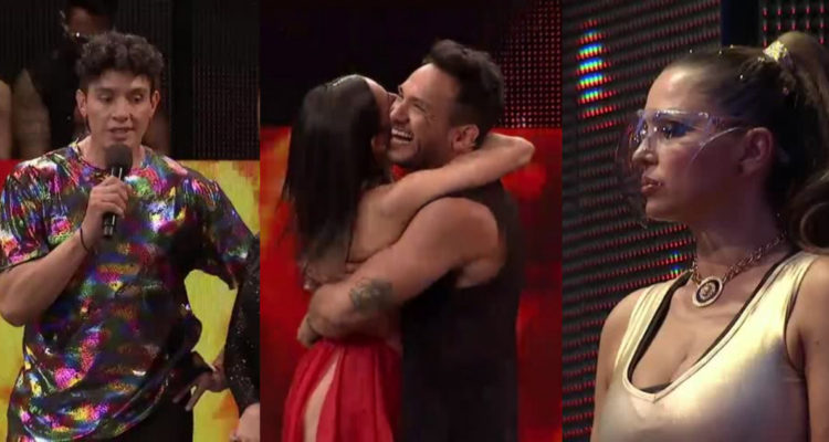 En la imagen se ve a Darwin Ruz hablando de su polémica con Yasmín Valdés, además de Iván Cabrera abrazando a su pareja y a Yasmín Valdés enojada por los dichos de Ruz.