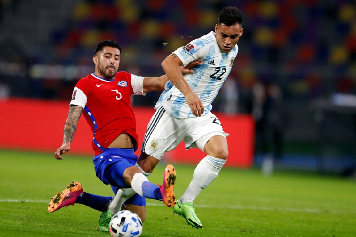 Chile y Argentina jugando en Santiago del Estero.