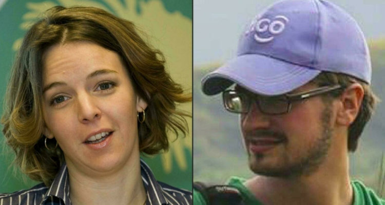 La sueco-chilena Zaida Catalán y el estadounidense Michael Sharp.