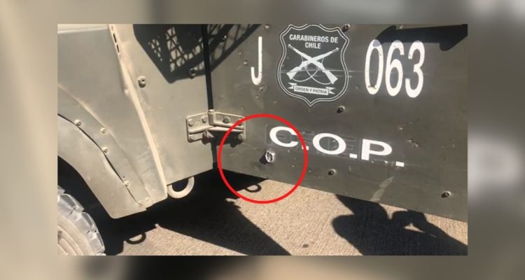 Atacan con disparos a vehículos policiales