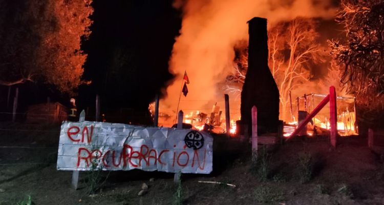 Ataque incendiario en Curacautín.