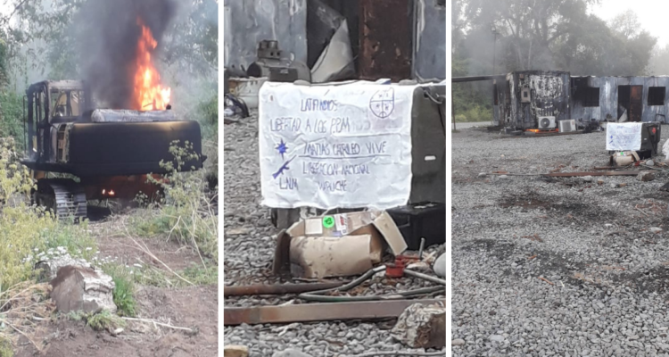 Ataque incendiario en Lautaro.