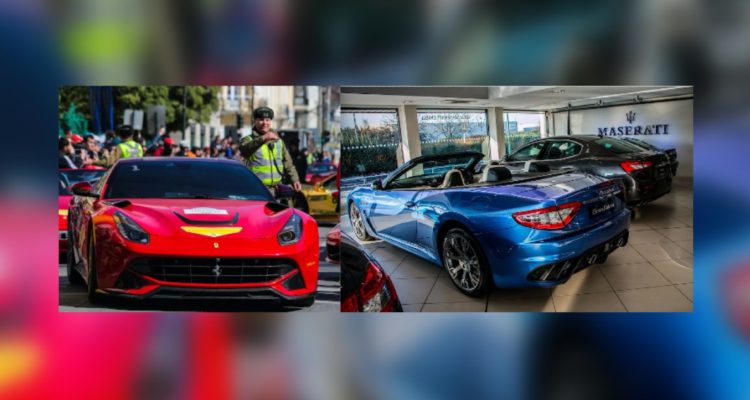 Los autos de lujo y alta gama que se vendieron en Chile en 2021, entre ellos 4 Maserati y 13 Ferrari