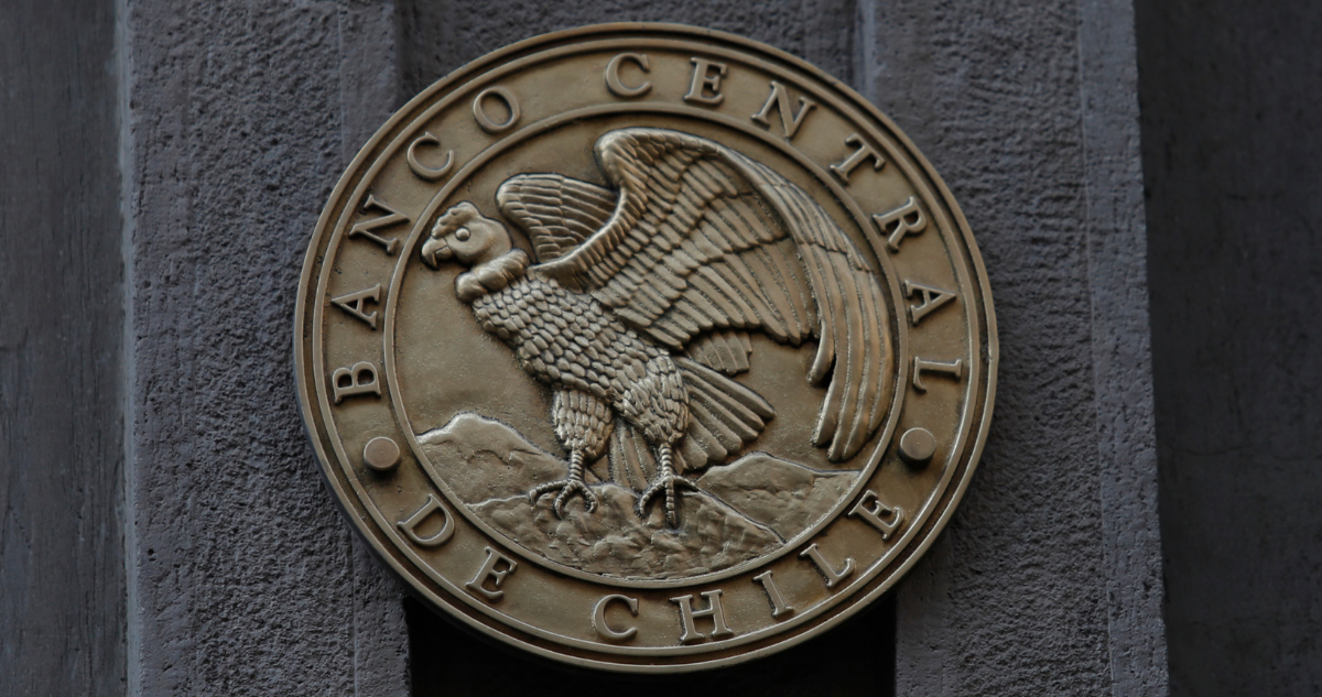 Logo del Banco Central en su fachada