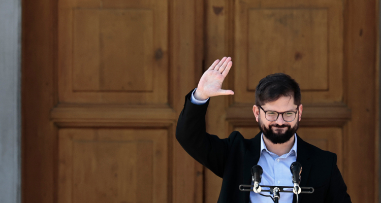 Imagen del presidente electo, Gabriel Boric Font.