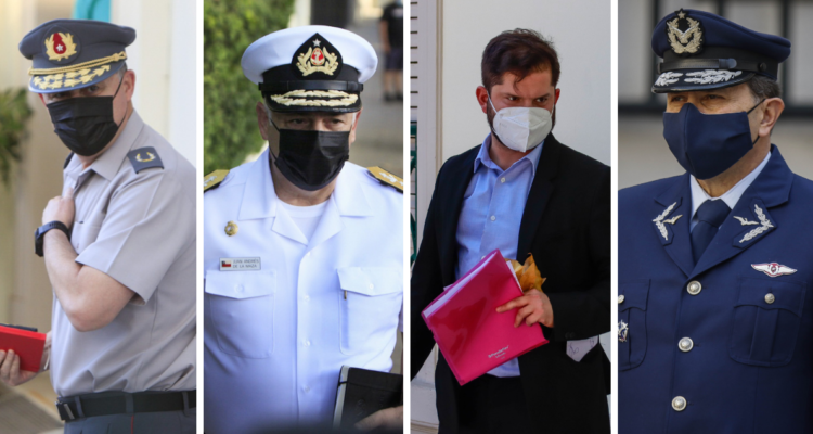 Boric se reúne con comandantes en jefe