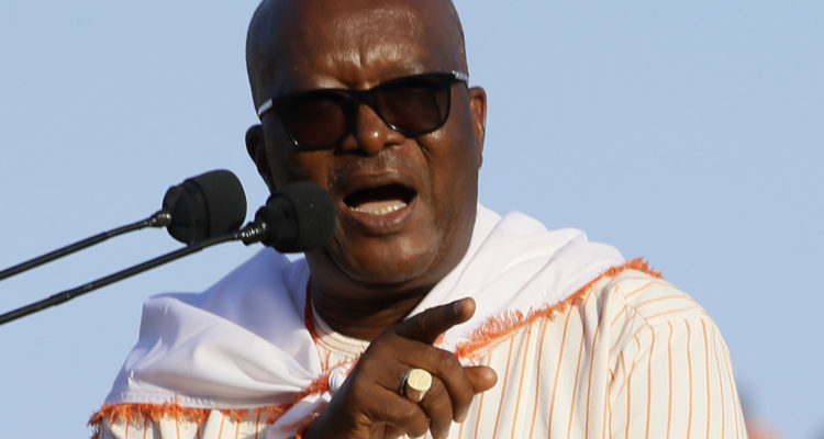 El presidente de burkina Faso.