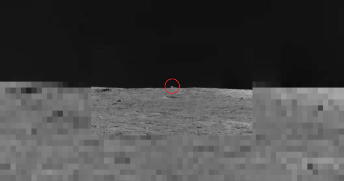 Cabaña misteriosa ubicada en el lado oscuro de la Luna