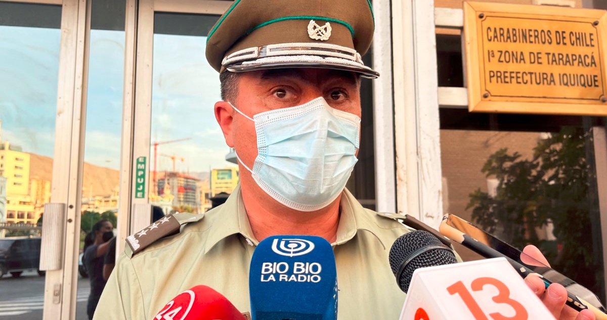 Punto de prensa por carabinero atacado en Iquique
