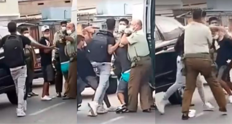 Agresión a carabinero en Arica