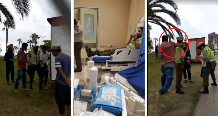 carabineros son agredidos en iquique