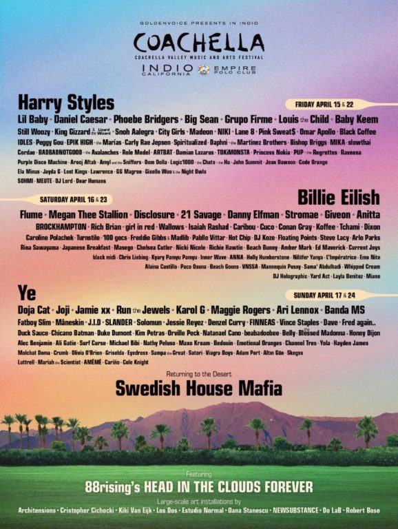 cartel de Coachella 2022
